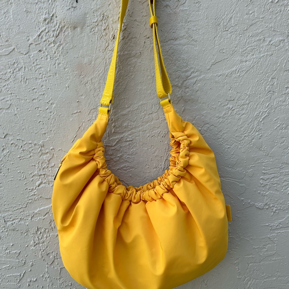 Jason Wu Evelyn Extra Large Hobo Shoulder Bag Nylon Sunflower